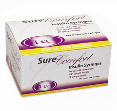Surecomfort Insulin Syringes 1cc 28g X 1 2 My Dme Doc